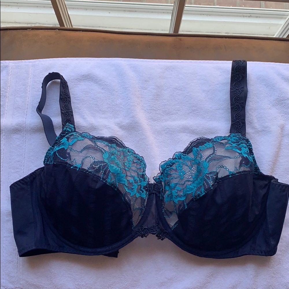 Simone Perele lace Amour Bra- 40E in blue
